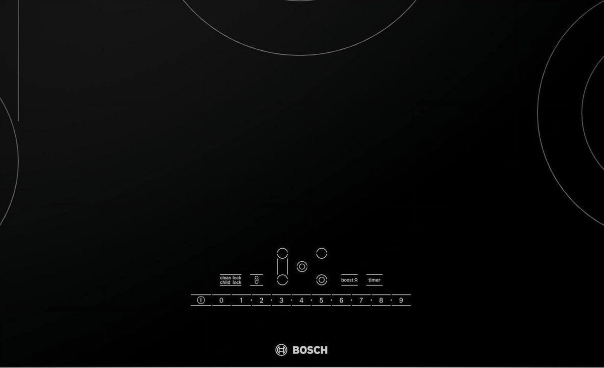 Bosch Net86uc 37" Wide 5 Burner Electric Cooktop - Black