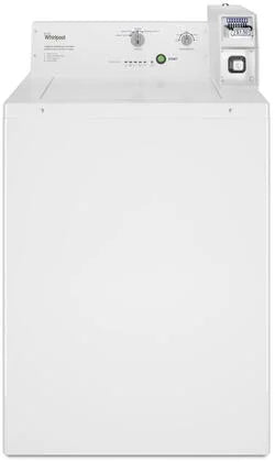 Whirlpool CAE2745FQ 27 Inch Commercial Top Load Washer with Coin Equipped