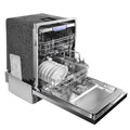 GreenEver 24 Inch Top Control Built-In Dishwasher, Stainless Steel Dishwasher with 6-Cycles and 3rd Rack, ENERGY STAR, 49-dBA