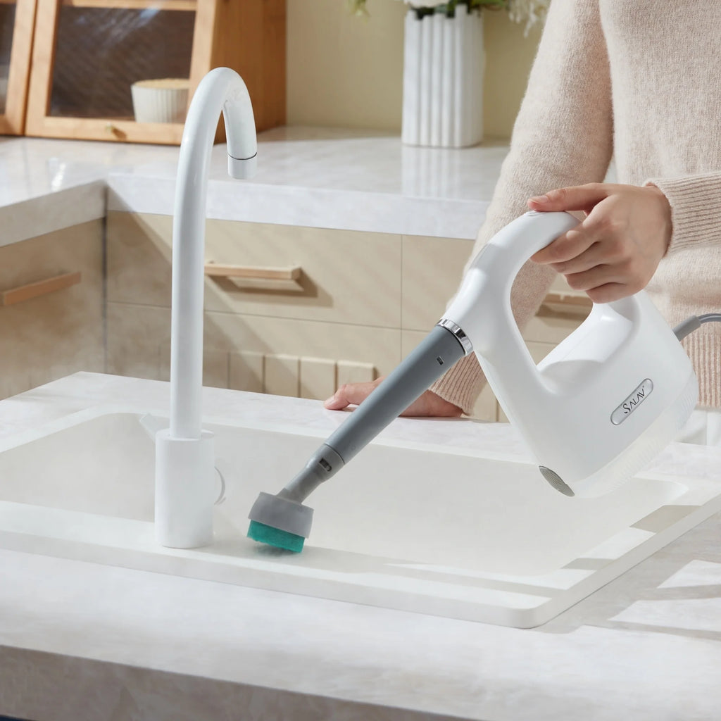 SALAV? CS-100 CleanSteam Compact Steam Cleaner, White