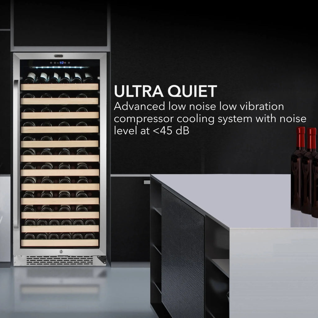 Whynter 24 inch Wine Cooler Refrigerator, 54 Bottle Wine Fridge with Stainless Steel Glass Door