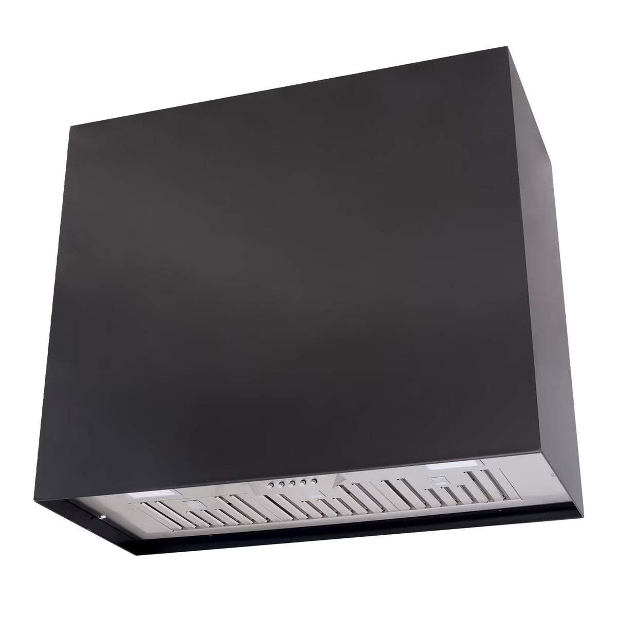 Akicon Stainless Steel Range Hood, Modern Box Kitchen Hood with Powerful Vent Motor, Wall Mount, 30��W*30��H*14D, Signal White
