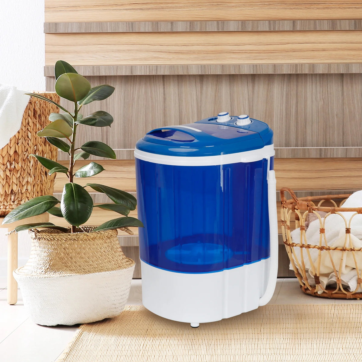 GHooa Mini Laundry Washer 9 lbs Compact Washing Machine Idea Dorm Rooms Portable