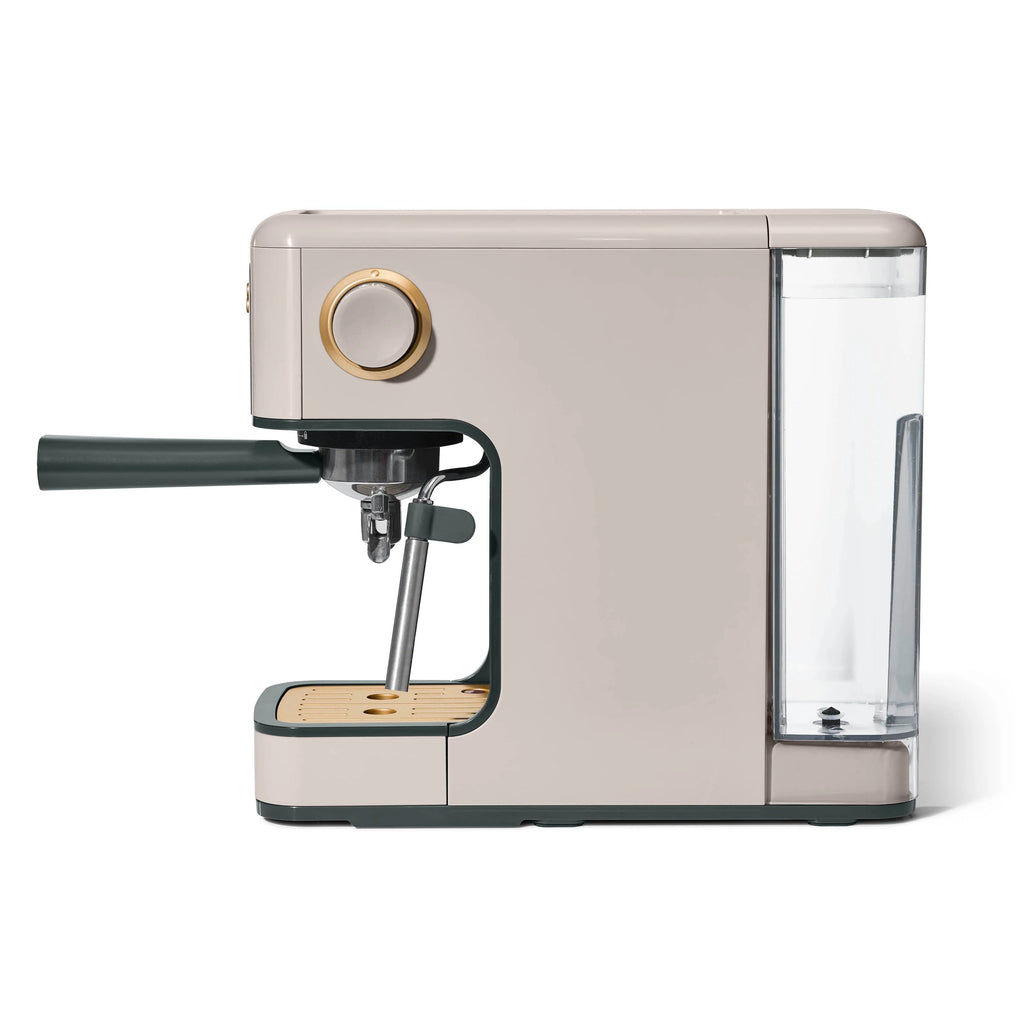 Beautiful Slim Espresso Machine with 20-Bar Pressure, Black Sesame by Drew Barrymore