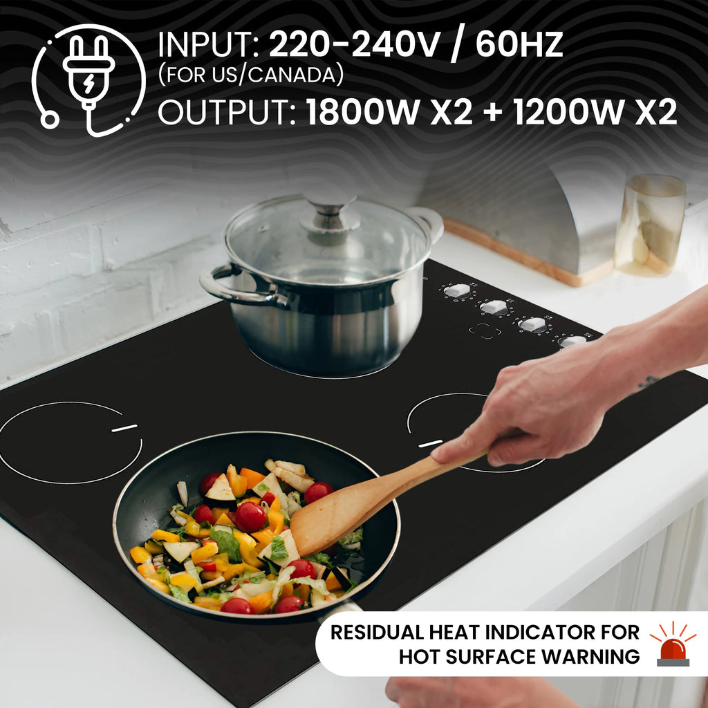 Ramblewood 4 Burner 30" Electric Cooktop, Ec4-60