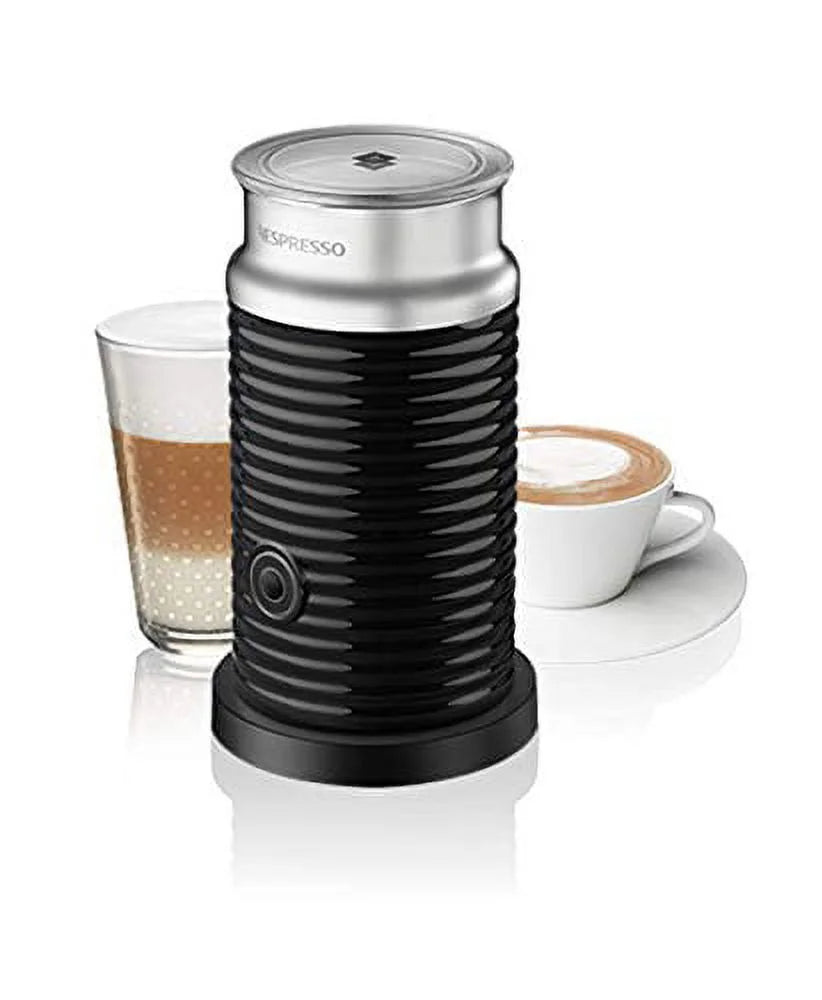 Breville Vertuo Next Coffee and Espresso Maker in Light Gray plus Aeroccino3 Milk Frother in Black