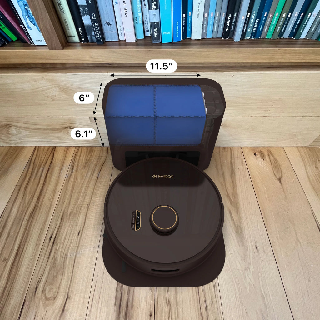bObsweep Orb-i Robot Vacuum, 100-Day-Self Empeting bin, 5000pa Suction, Blackberry, New