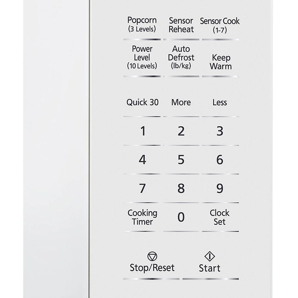 Panasonic  New 1.3 Cu. ft. 1100W Genius Sensor Countertop Microwave Oven in White