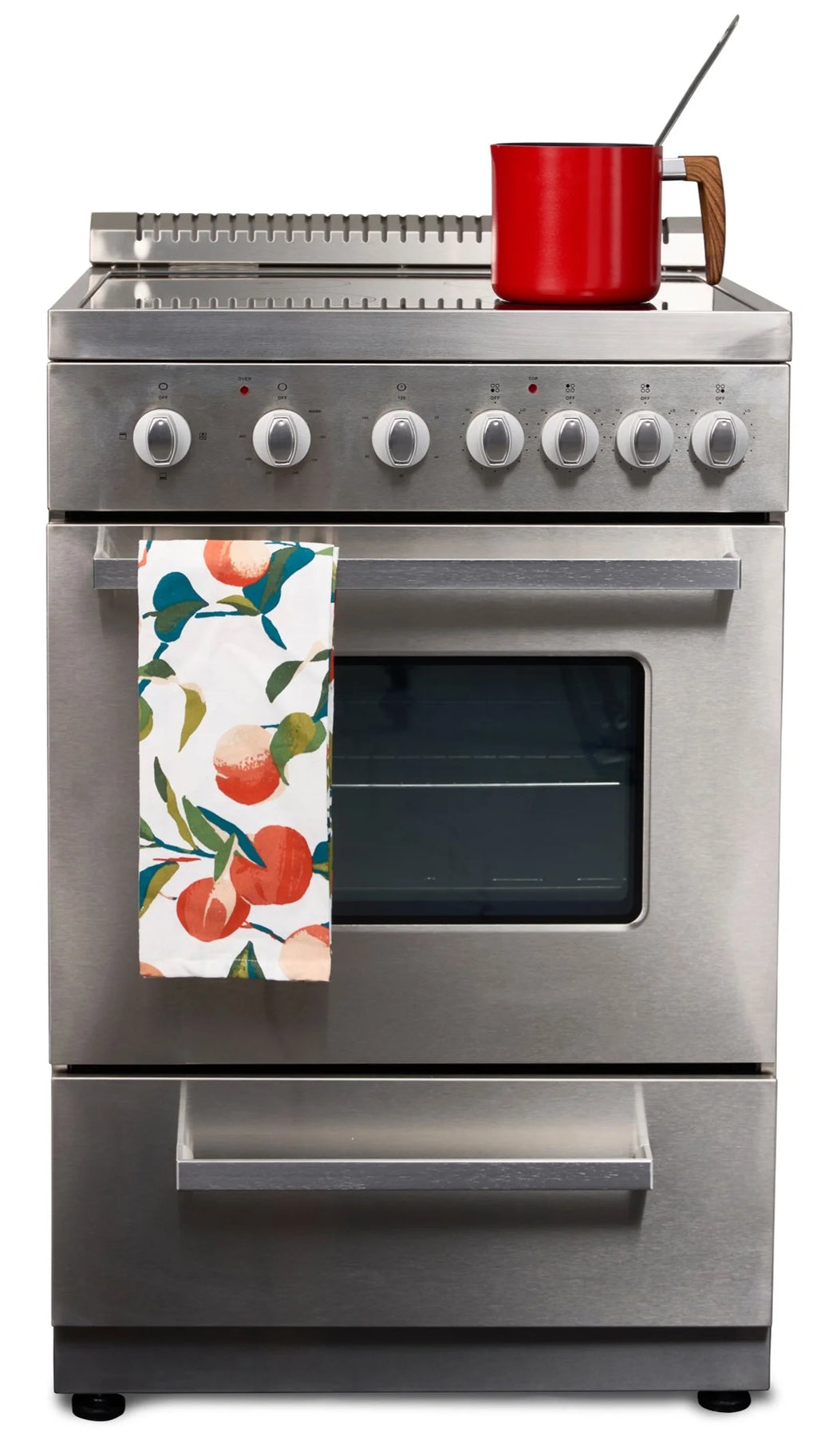 Premium Levella 20" Freestanding Electric Range with 4 Burners and 2.1 Cu. Ft. Oven Capacity
