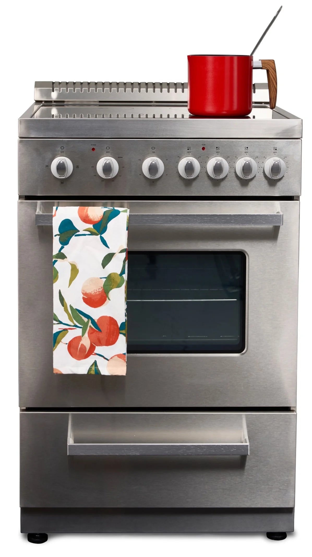 Premium Levella 20" Freestanding Electric Range with 4 Burners and 2.1 Cu. Ft. Oven Capacity