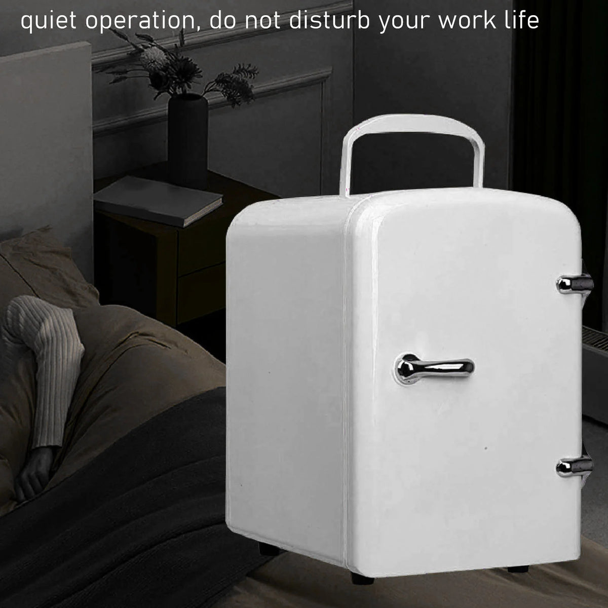 Mini Beauty Fridge, Mini Refrigerator Fridges for Bedrooms, Portable Small Fridge for Car, Travel, Home Skincare, Makeup (UK Plug)