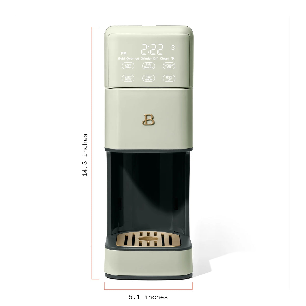 Beautiful Perfect Grind�?Programmable Single Serve Coffee Maker, White Icing by Drew Barrymore