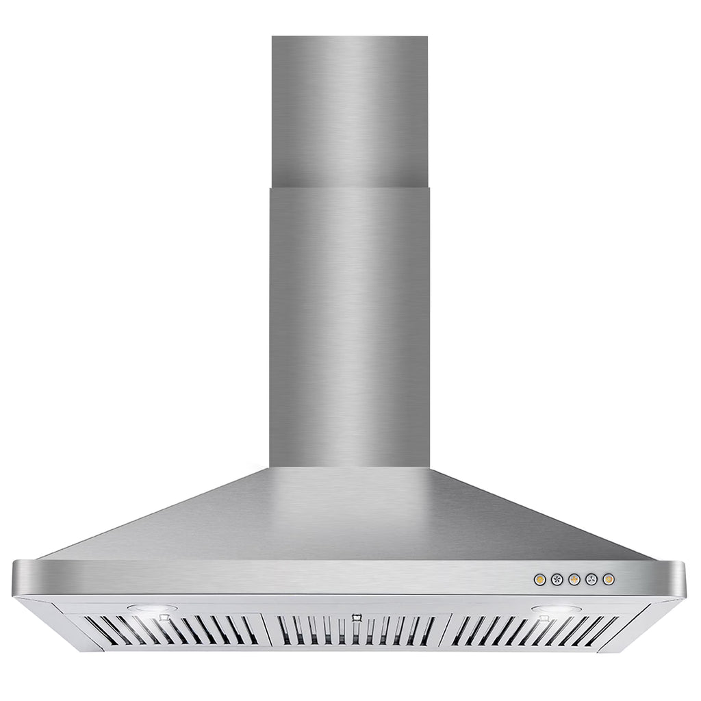 Cosmo 30 in. Ducted Range Hood in Stainless Steel with Touch Controls, LED Lighting and Permanent Filters