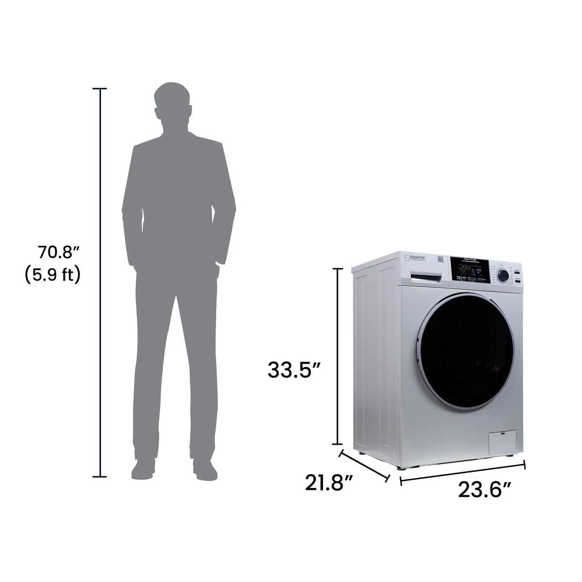 Equator Advanced Appliances Equator Fully Built-in All-in-One Combo Washer-Dryer Ventless