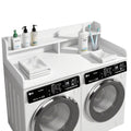 S-HOME Large Space 2-Tier Washer and Dryer Countertop with 2.75 Inch H Guard, 54 Inch W x 27.5 Inch D Topper for Laundry Room