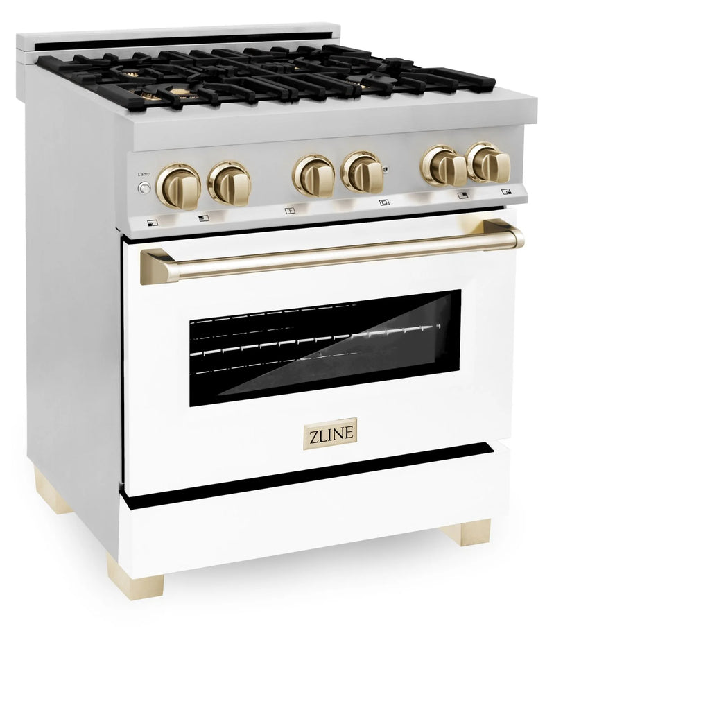ZLINE KITCHEN AND BATH RAZ30CB professional gas range