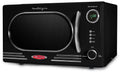 Nostalgia Retro Countertop Microwave Oven - Large 1000-Watt - 1.1 cu ft - 12 Pre-Programmed Cooking Settings - Digital Clock - Kitchen Appliances - Black