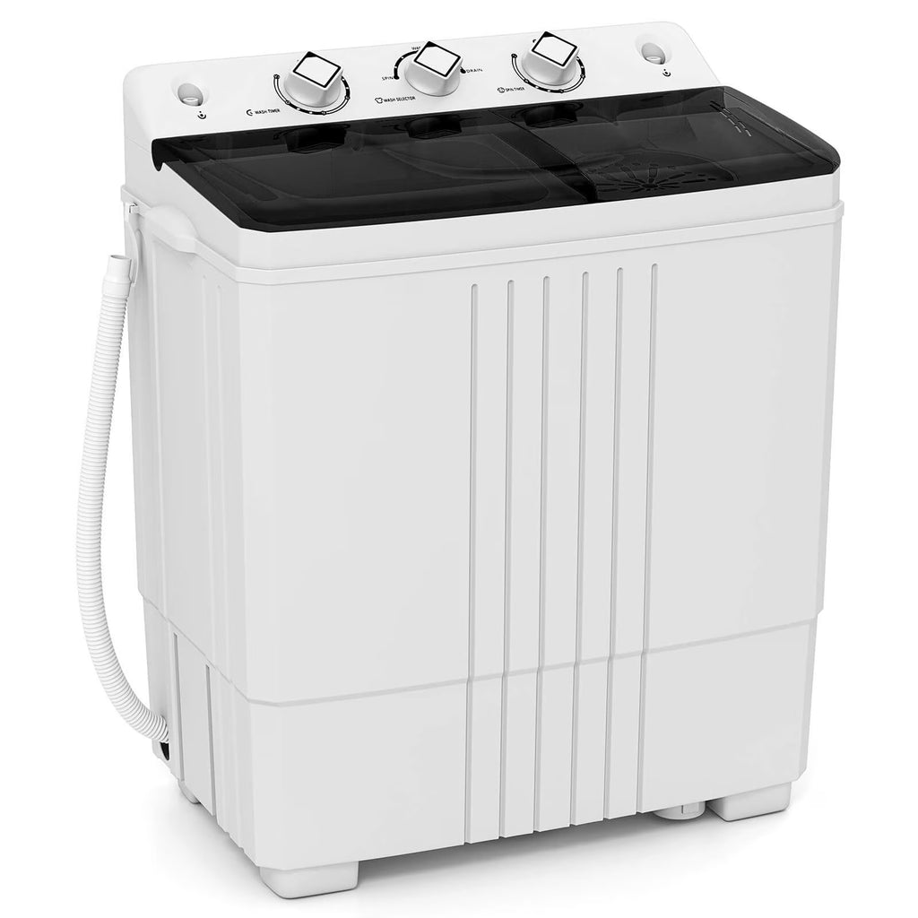 Costway Twin Tub 20Lbs Top Load Washing Machine with Gravity Drain