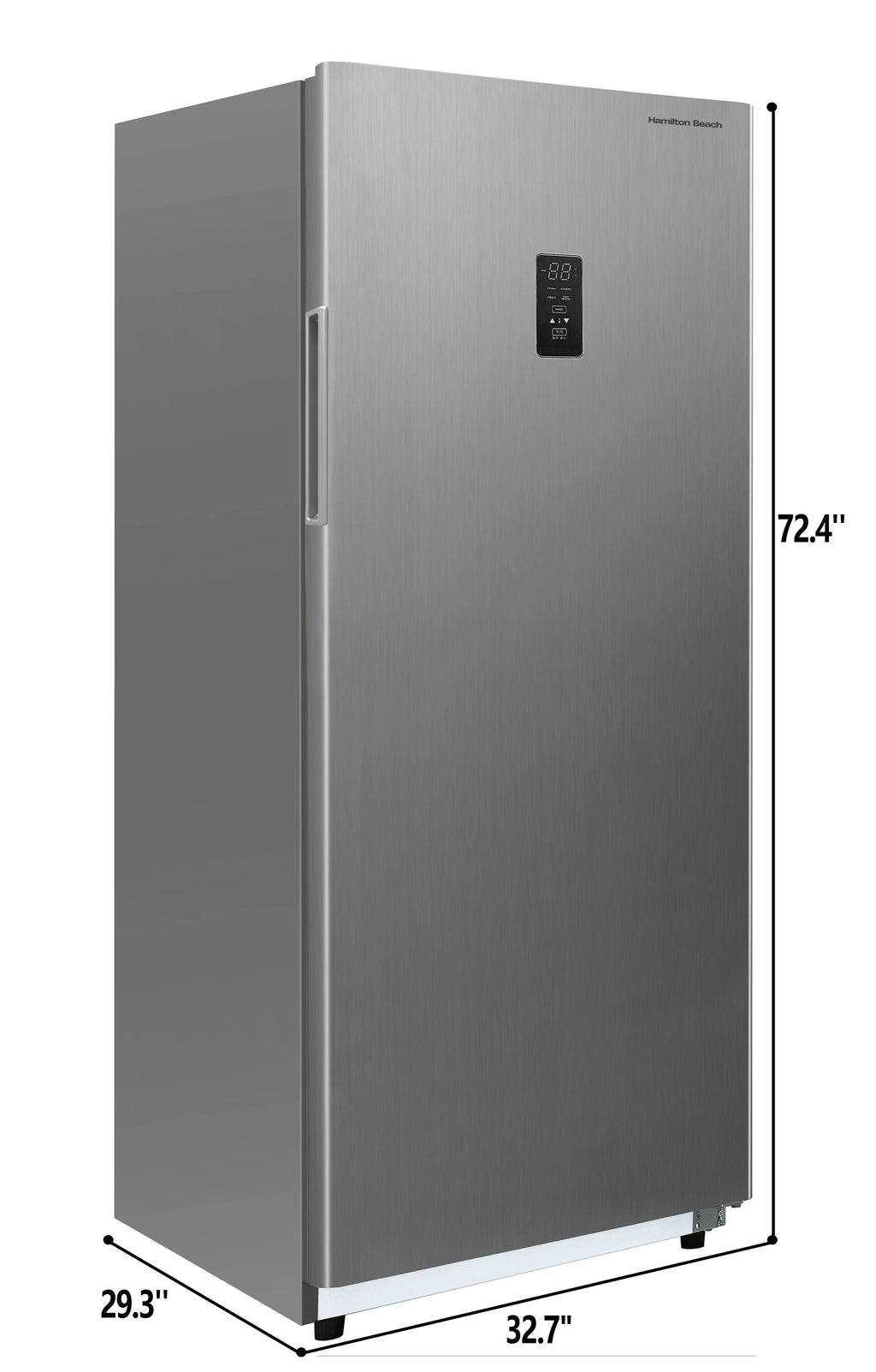 Hamilton Beach, 20 Cu. Ft. Upright Convertible Refrigerator/Freezer, Frost Free, Stainless Steel, HBFRF2099