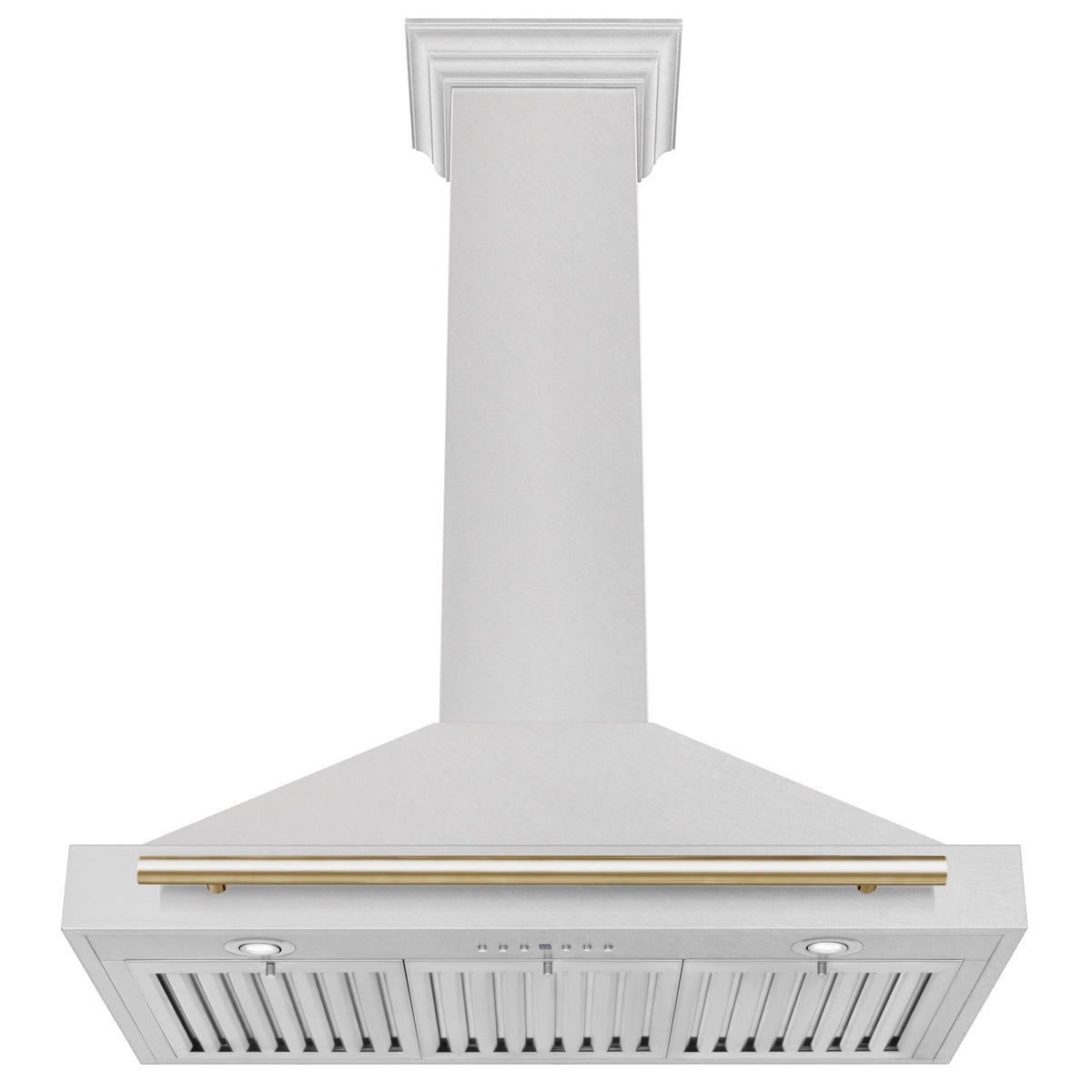ZLINE 36 ZLINE Autograph Edition DuraSnow Stainless Steel Range Hood with DuraSnow and Gold Handle (KB4SNZ-36-G)