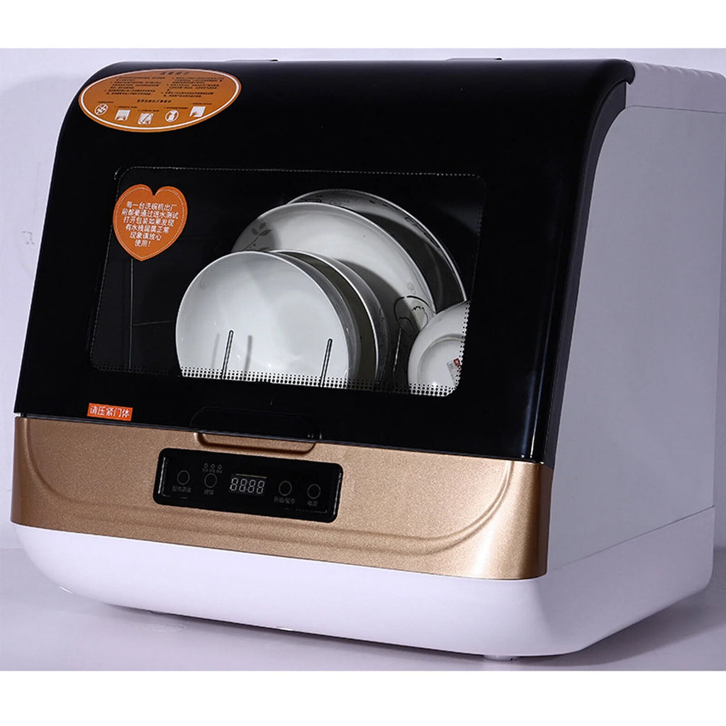 Portable Countertop Dishwasher W/Steam& Air-dry Function, 4 Washing Programs, 360° Streak-free Deep Cleaning for Home Apartments& Rvs (12-20pc Once)