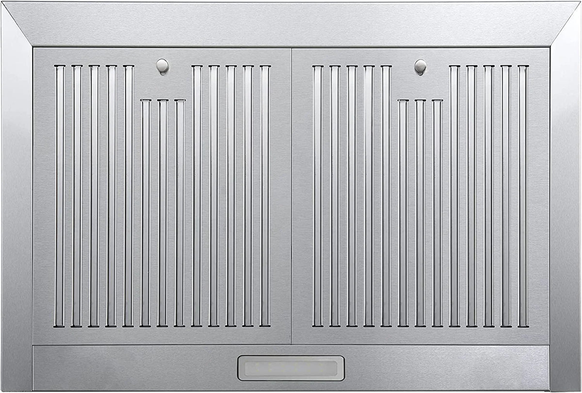 Zomagas 24 inch Wall Mount Range Hood 450CFM Exhaust Vent Stainless with Dishwasher Clean Filter 120V