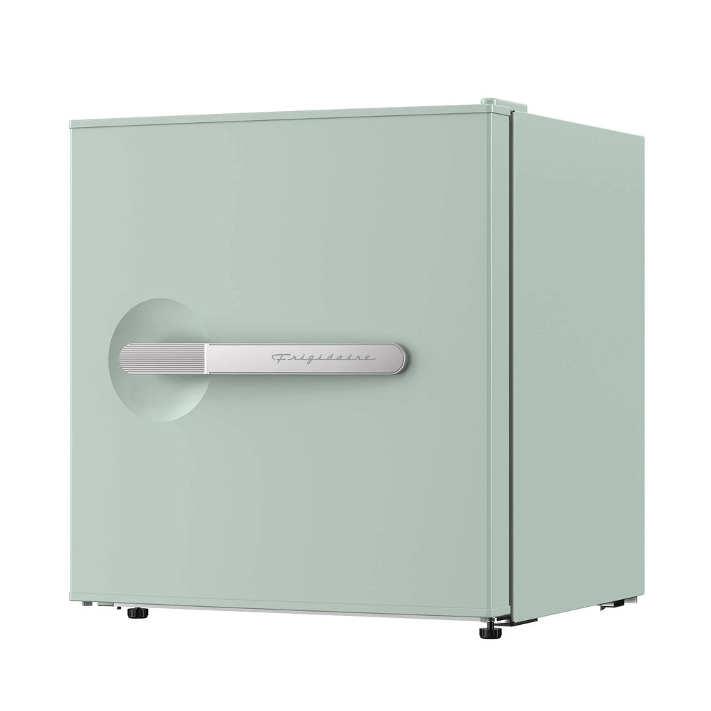 Frigidaire 1.6 cu ft retro compact fridge built in side bottle opener-W: 19.01" x L: 18.7" X H: 19.8" (Azure)
