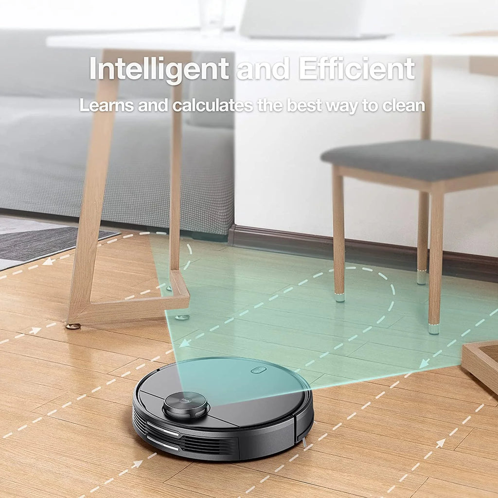 Wyze Wi-Fi Connected Robotic Vacuum with LiDAR Room Mapping, Ideal for Pet Hair, Hard Floors and Carpets