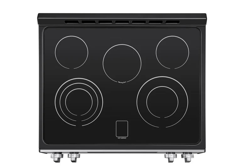 Kenmore 5.6 Cu. Ft. Front-Control 5 Element Electric Range Stove 240 Volts with Dual Ring Elements, Steam Clean, Precision Set Controls