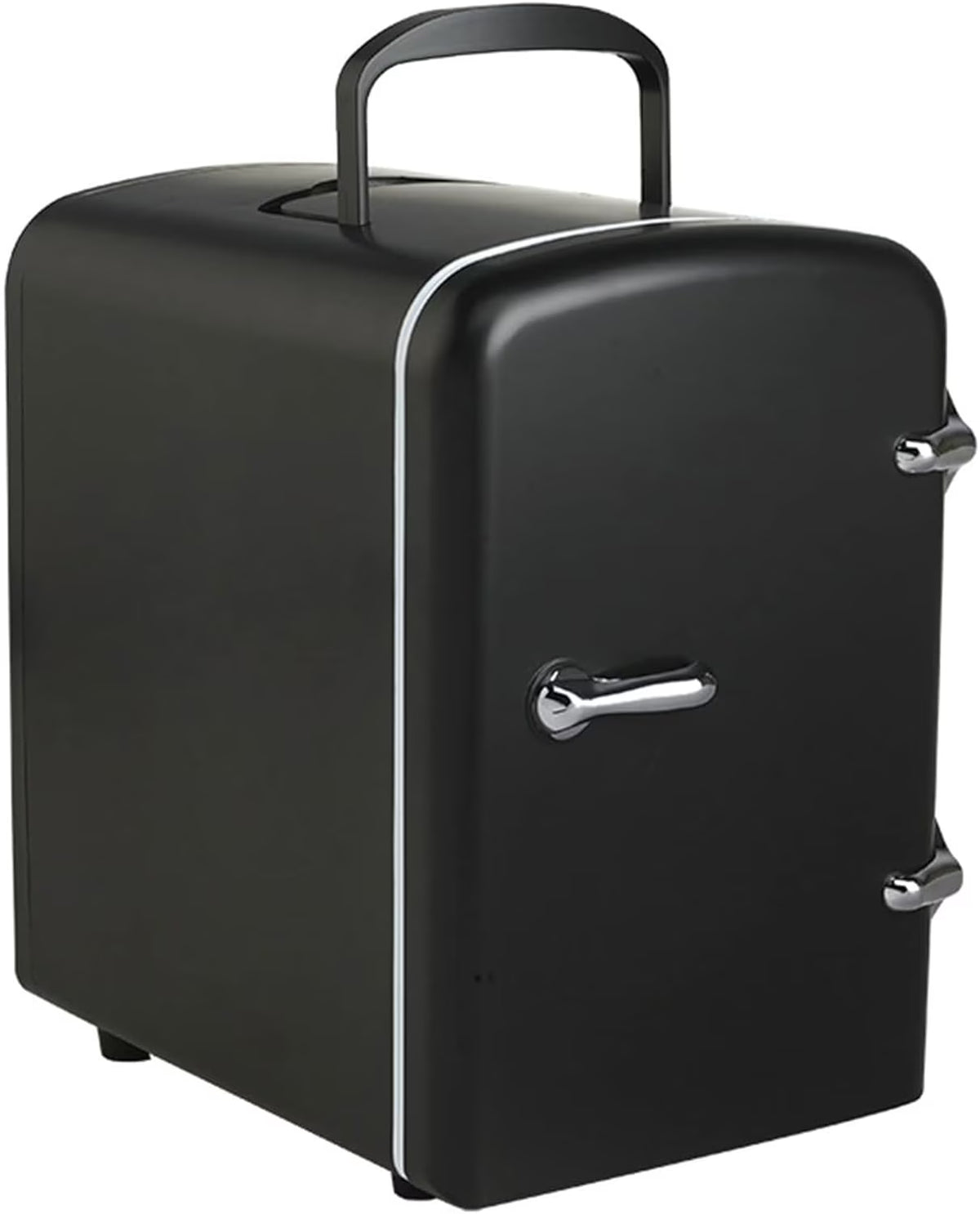 Mini Fridge,Skincare Fridge,Portable 4-Liter Capacity Makeup Fridge,Ideal for Bedroom, Dorm, Car and Office Use,Thermoelectric Cooler and Warmer,Car Fridge (Black)