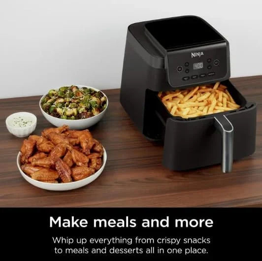 Restored Ninja Air Fryer Pro XL 6.5-QT Basket Air Fryer, 4-in-1 Functionality, Air Crisp Technology, Nonstick, Black (Refurbished)