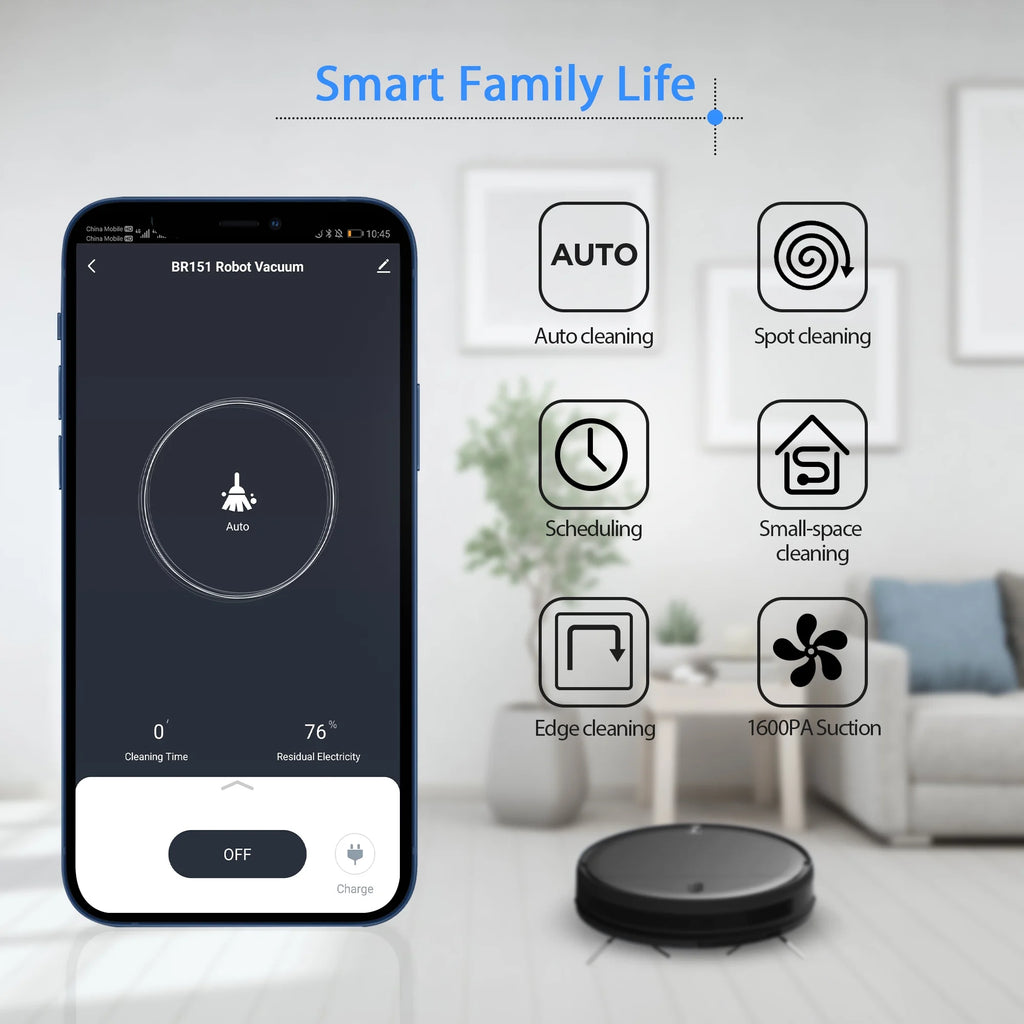 ONSON Robot Vacuum Cleaner, Robot Vacuum and Mop Combo with WIFI/Alexa for Pet Hair and Hard Floor