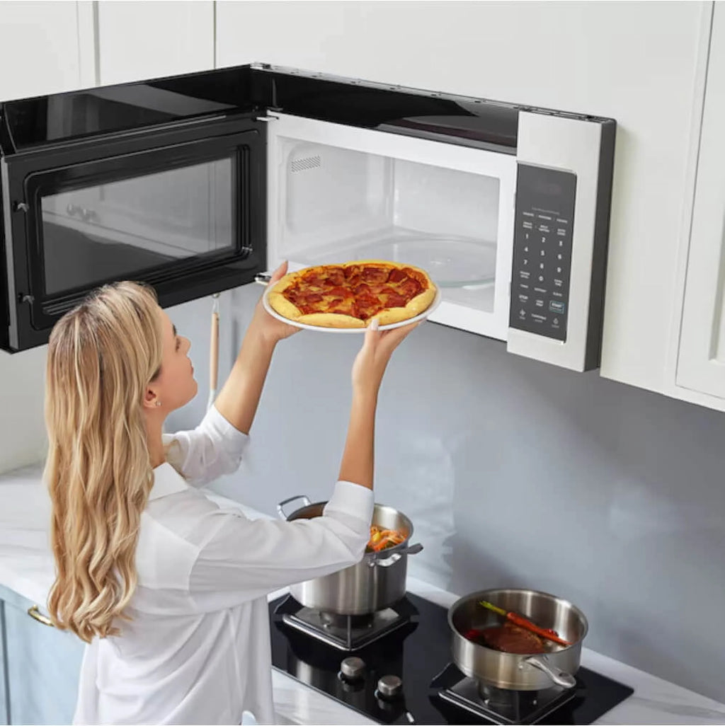 Midea Over The Range Microwave Oven with Sensor Cooking, 1.7?Cu. ?Ft., Stainless Steel, MMO17S3AST