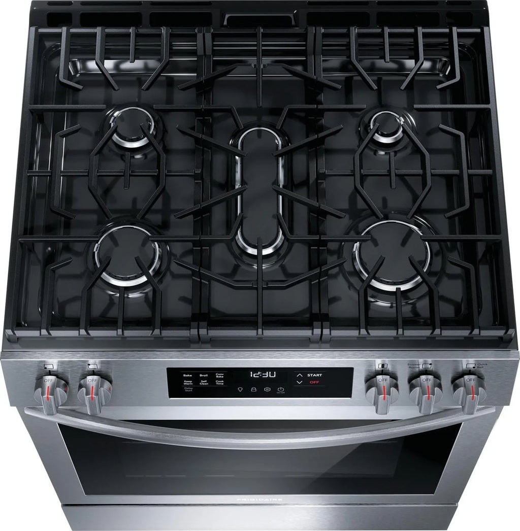 Frigidaire Fcfg3083a 30" Wide 5.1 Cu. Ft. Gas Range - Stainless Steel