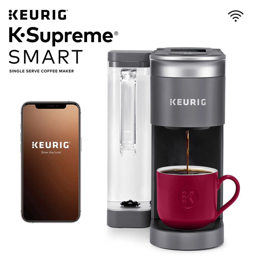 Keurig K-Supreme SMART Coffee Maker, MultiStream Technology, Brews 6-12oz Cup Sizes, White