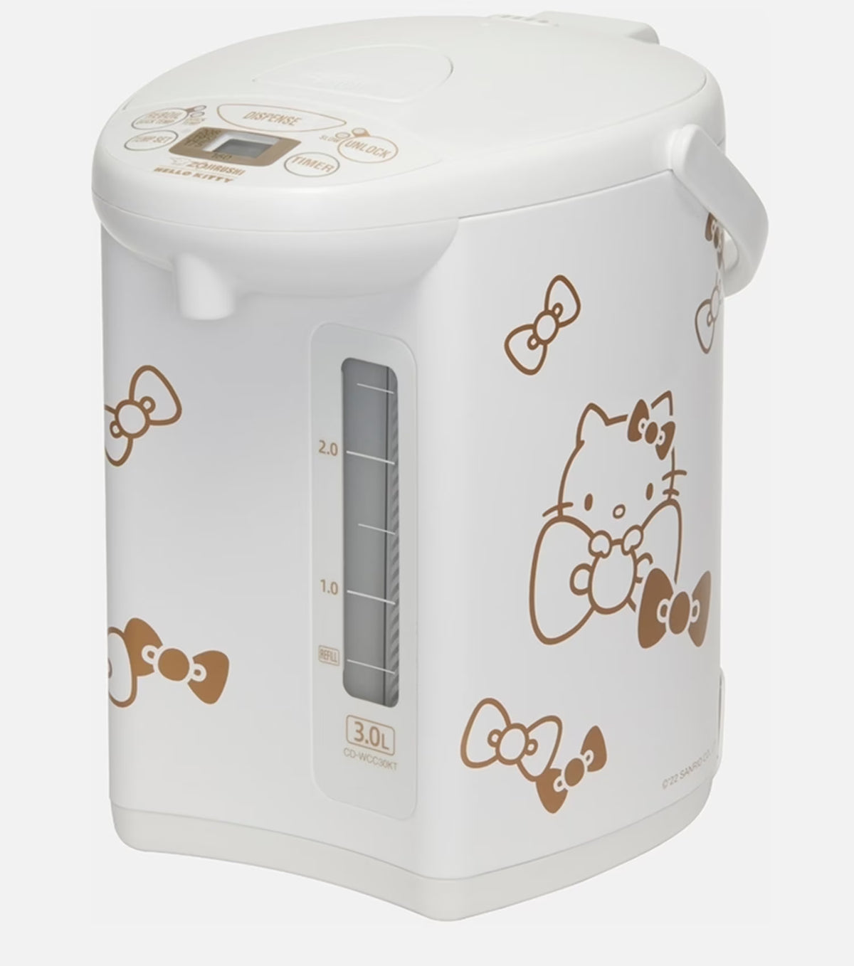 Zojirushi CD-WCC30KTWA Micom 3.0 Electric Kettle, Hello Kitty Collection White with Automatic Shut-Off