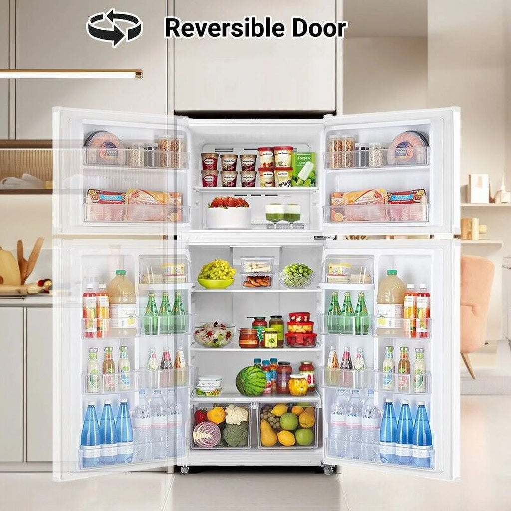 SMAD 20.5 Cu ft Top Freezer Compact Refrigerator Fridge with Reversible Door