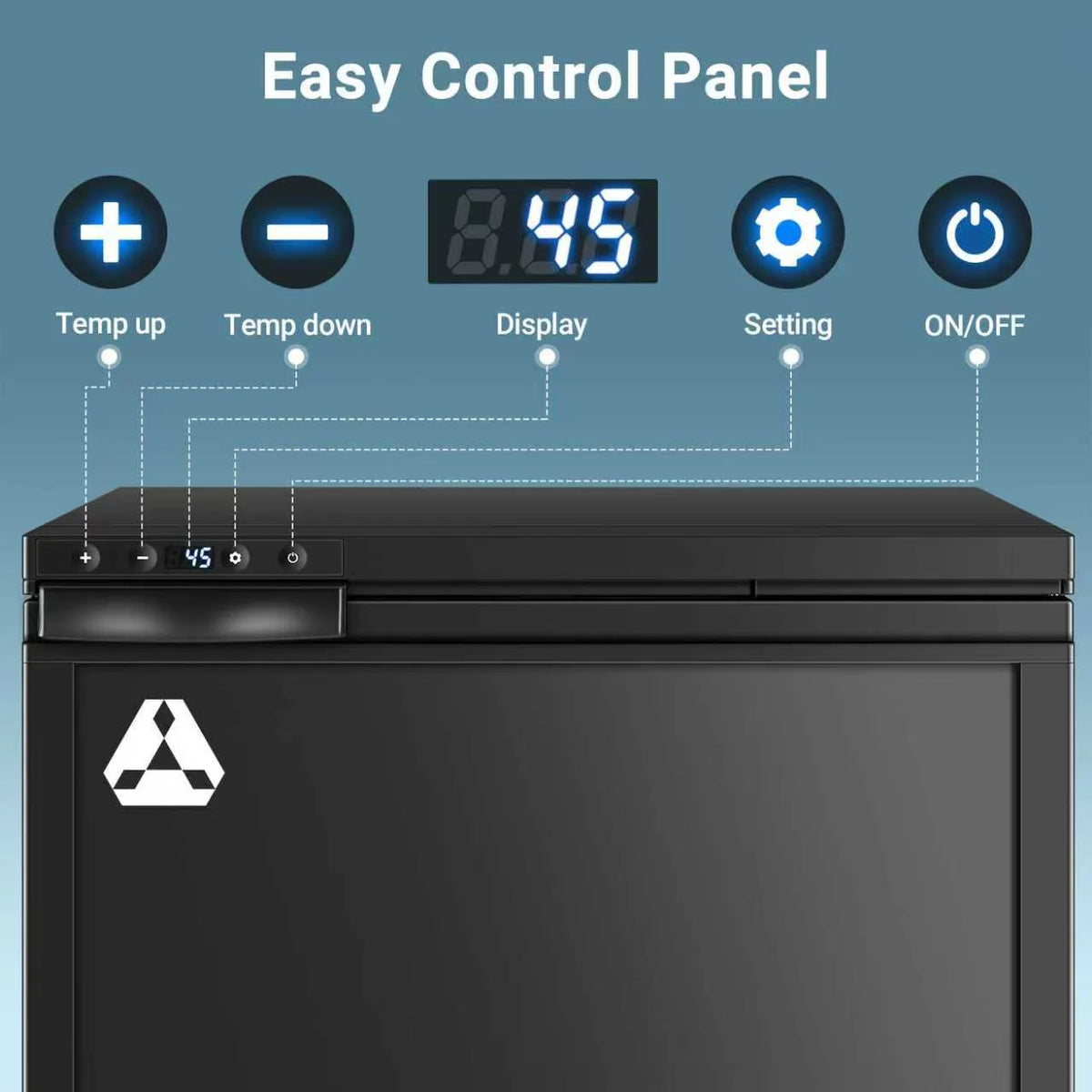 BODEGACOOLER 12 Volt Refrigerator, RV Refrigerator APP Control, 65L(2.3cu.ft.) RV Fridge Freezer, Car Refrigerator with Lock, (4a??-46a??) Travel Compressor Cooler 12/24V DC for Truck, RV, Camping