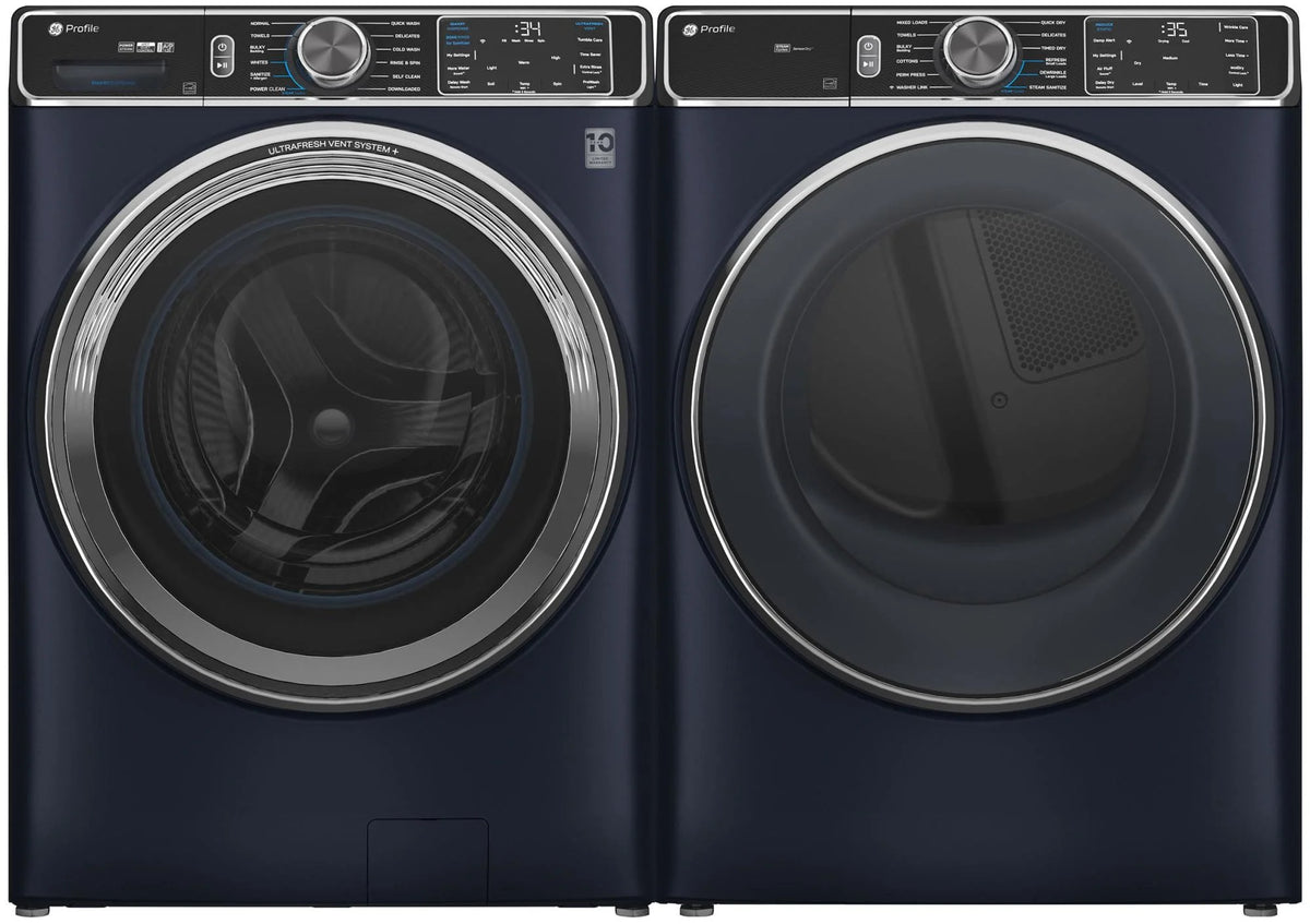 Ge Profile Pfd87gs 28" Wide 7.8 Cu. Ft. Energy Star Certified Gas Dryer - Blue