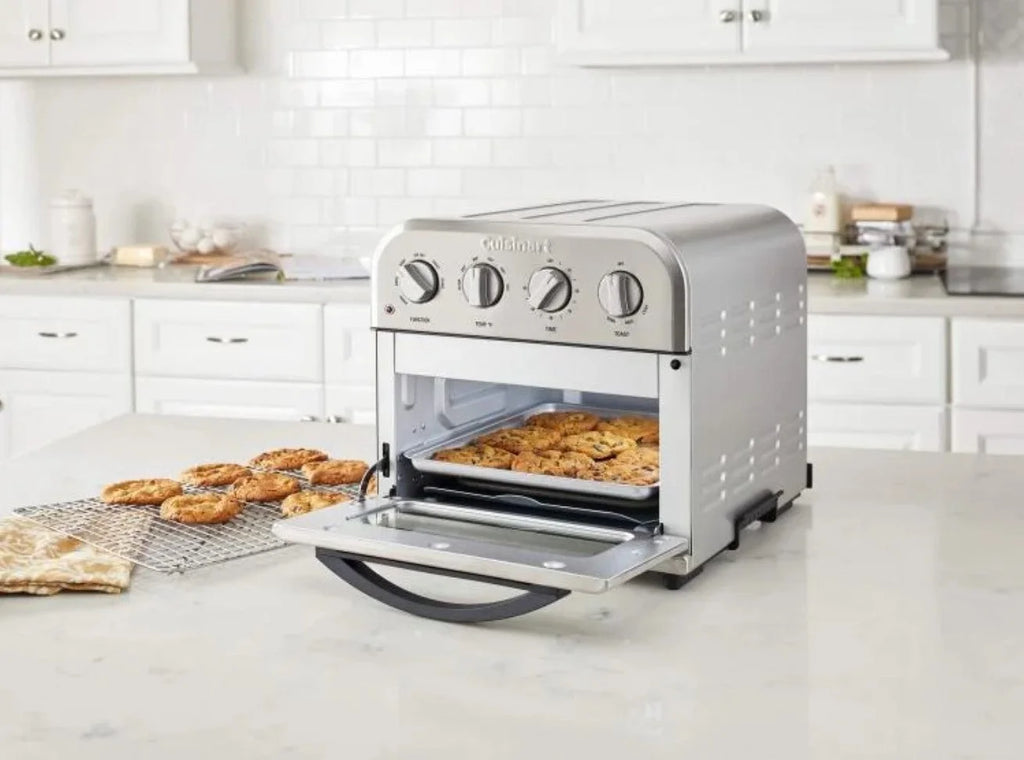 Restored Cuisinart TOA-28FR Compact Air Fryer Toaster Oven, Silver (Refurbished)