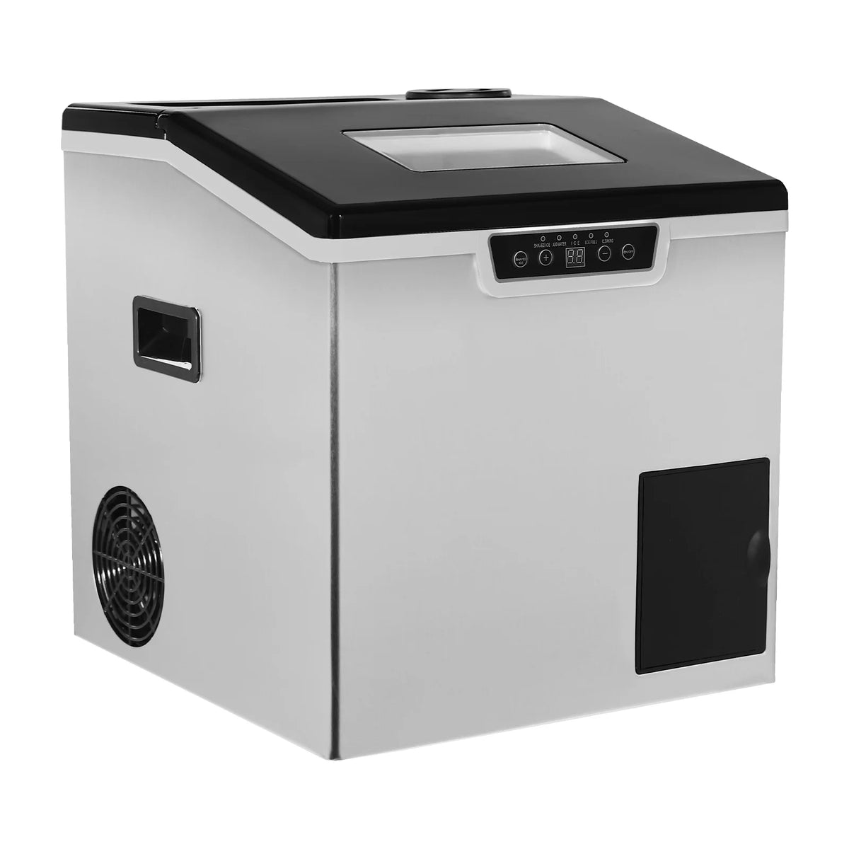 Corded Electric Ice Cube Maker, Tabletop Ice Maker, Crushed Ice and Ice Cube Maker ZBS-20 with LCD Display