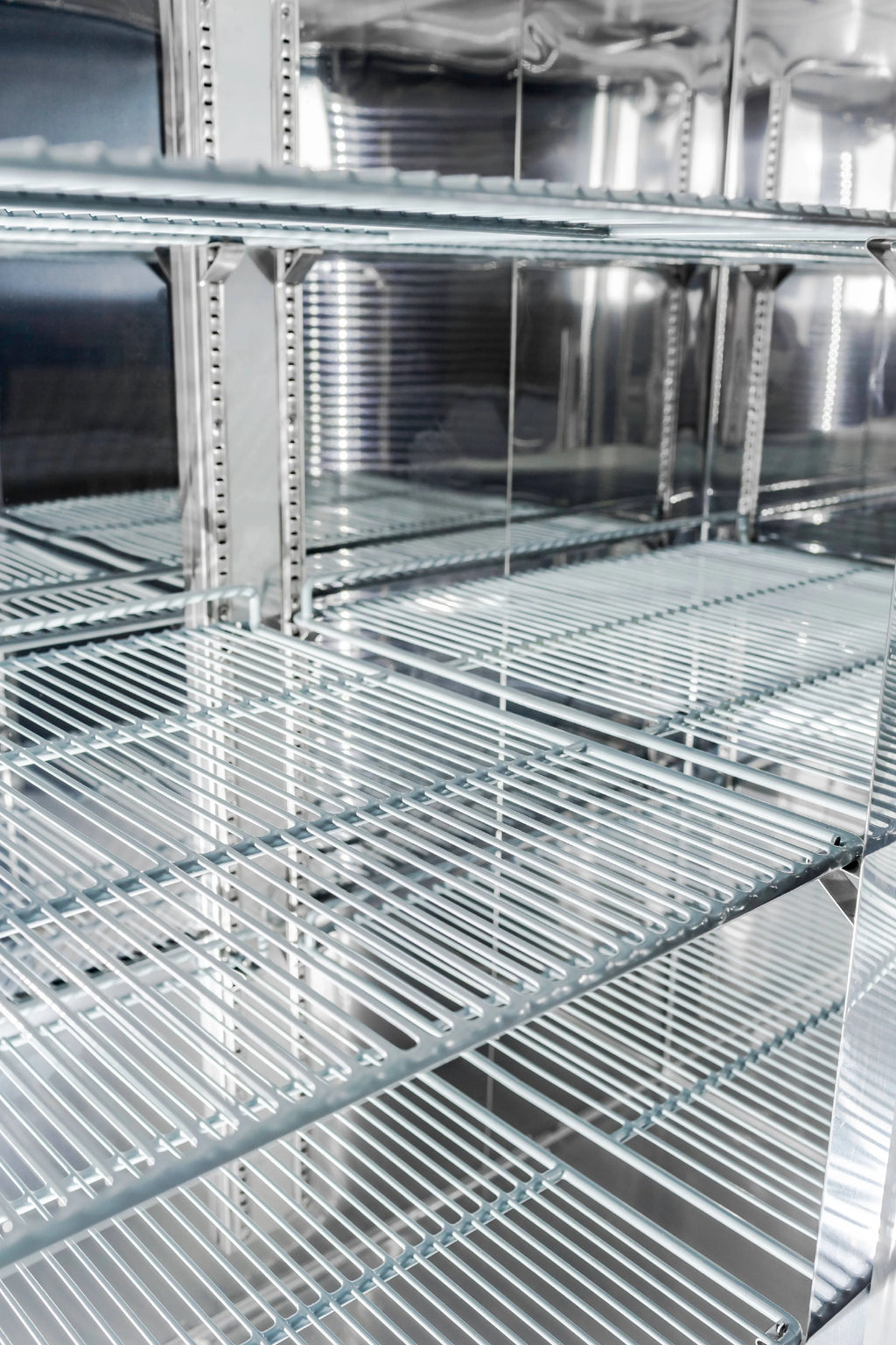 Heavy Duty Commercial 47 cu ft Stainless Steel Glass Door Reach-In Freezer (2 Door)