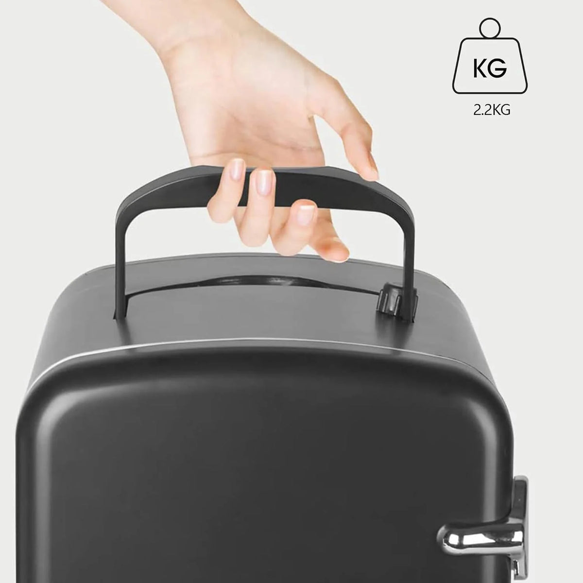 Mini Fridge,Skincare Fridge,Portable 4-Liter Capacity Makeup Fridge,Ideal for Bedroom, Dorm, Car and Office Use,Thermoelectric Cooler and Warmer,Car Fridge (Black)