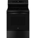 GE 30 Inch Free Standing Radiant Range 5 Element Steam Clean Single Oven GRF600AVBB