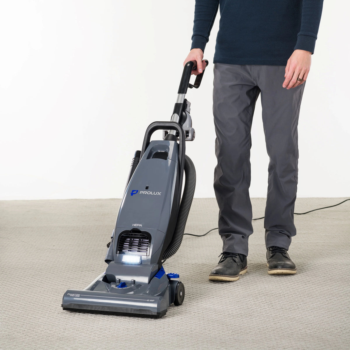 Prolux Phantom Bagged Upright Sealed HEPA Pet Vacuum for Home