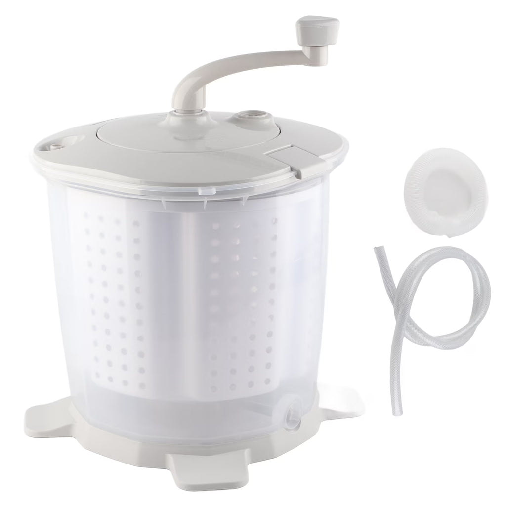 OHHANI Mini Manual Washing Machine Multifunctional ABS Material Detachable Dehydration Basket 1200rpm