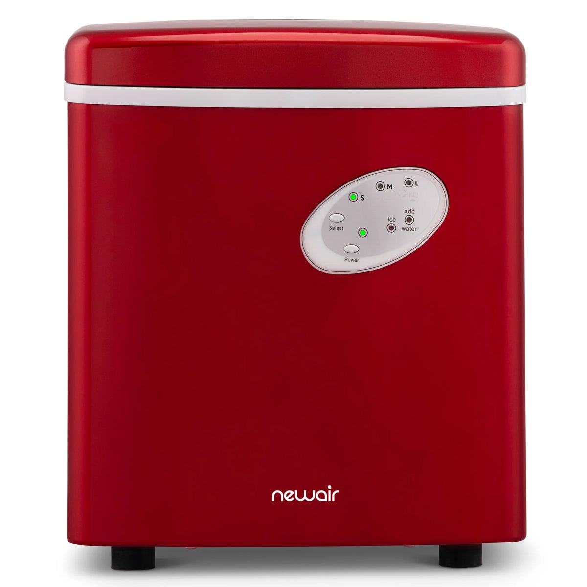 Newair 28 lb. Portable Bullet Ice Maker in Red