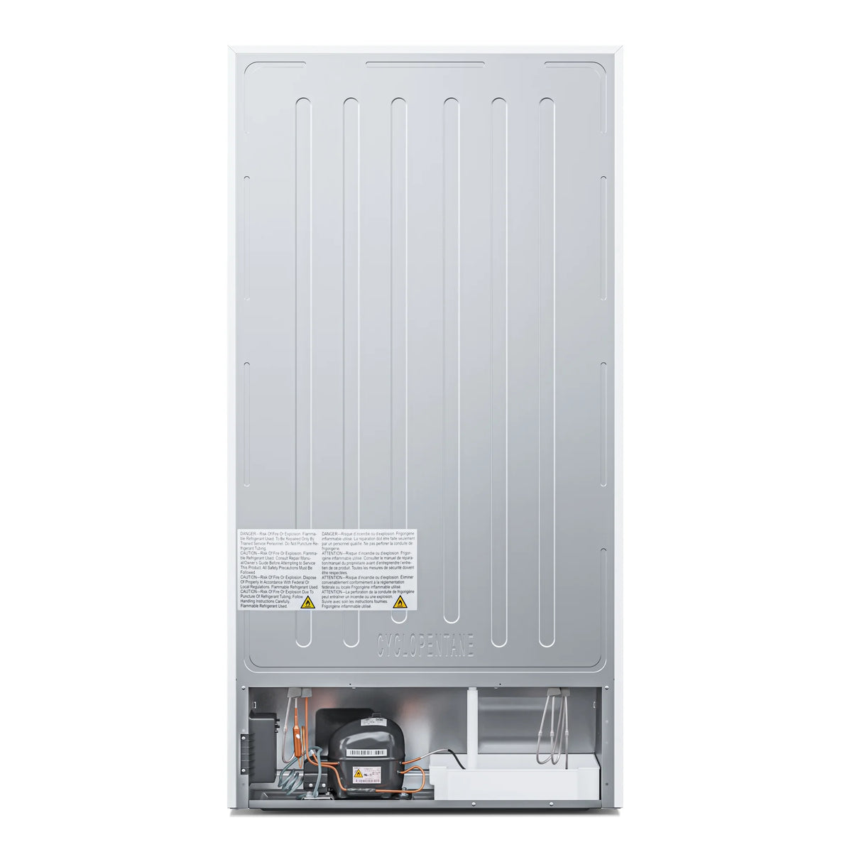Upright Freezer/Refrigerator Convertible, 2-in-1 Appliance, Home, Dorm, and Garage Ready Fridge/Freezer Storage for Fresh or Frozen Food and Drinks, Wire Shelves and Drawer [White] (RUF-17C)