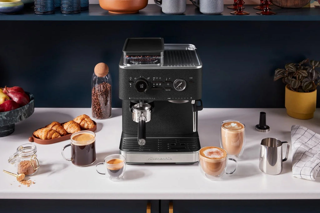 KitchenAid Semi Automatic Espresso Machine with Burr Grinder, KES6551
