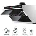 30 inch 900 CFM Convertible Under Cabinet Range Hood with  Charcoal Filter, Voice/Gesture/Touch Control